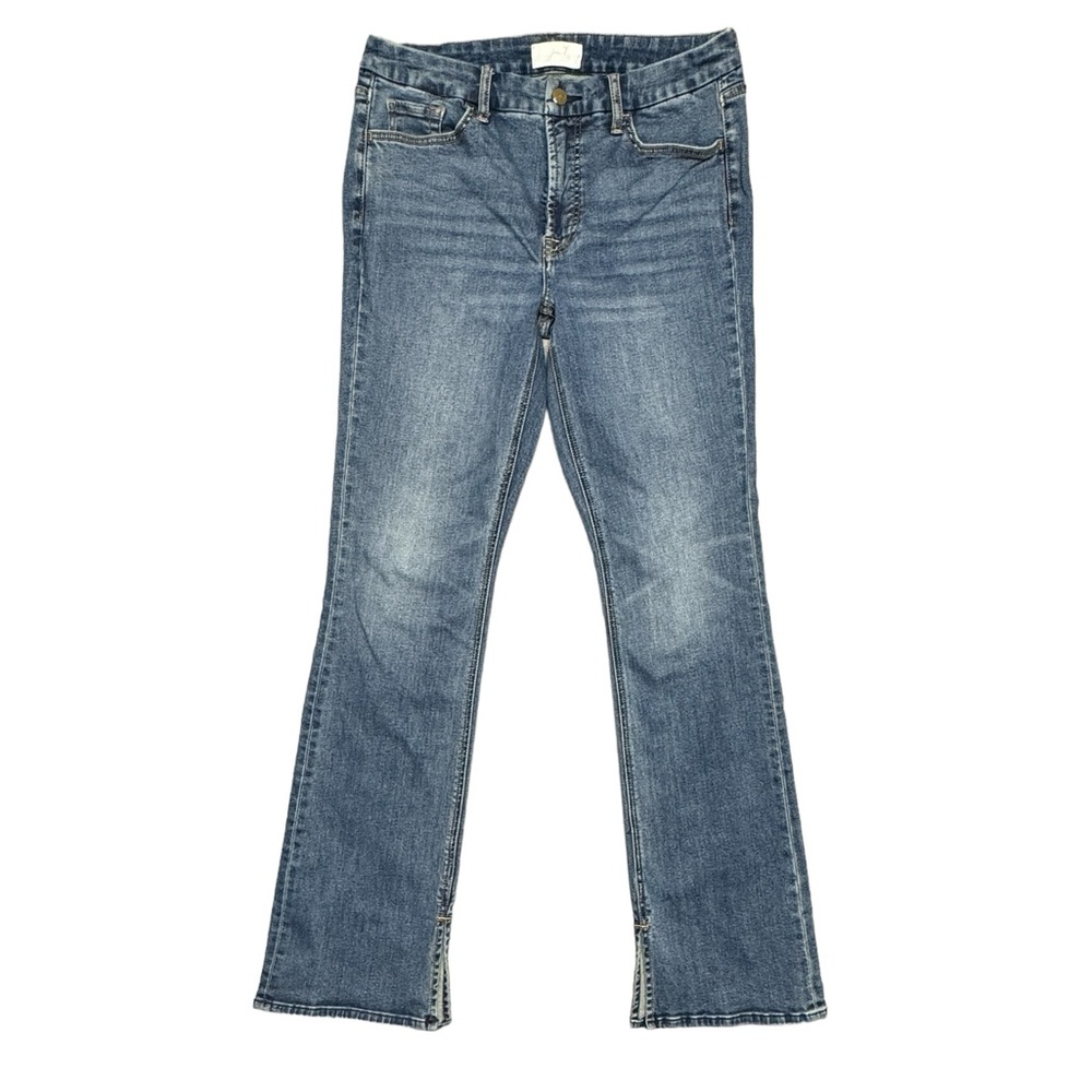 Jen7 7 For All Mankind Slim Bootcut Blue Jeans Mid Rise Womens Size 8: Runs Big